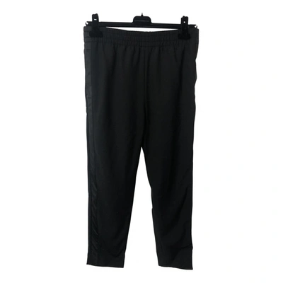 Pre-owned Faith Connexion Wool Trousers In Black