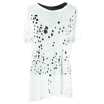 Pre-owned Iro Linen Top In White
