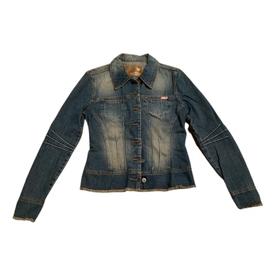 Pre-owned Guess Jacket In Blue