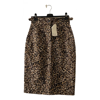 Pre-owned Dixie Mid-length Skirt In Brown