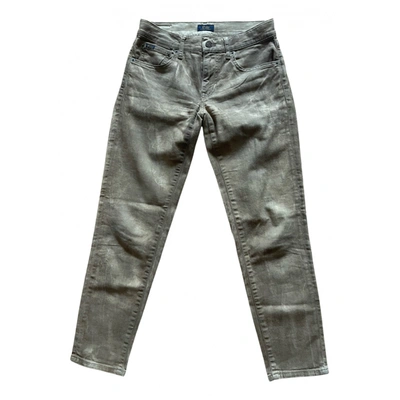 Pre-owned Polo Ralph Lauren Slim Pants In Grey