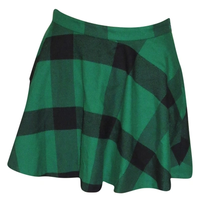 Pre-owned Polo Ralph Lauren Mini Skirt In Green