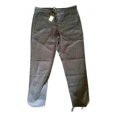 Pre-owned Mads Nørgaard Trousers In Navy