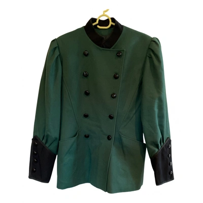 Pre-owned Nina Ricci Wool Jacket In Green
