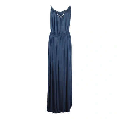 Pre-owned Lanvin Maxi Dress In Grey
