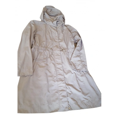 Pre-owned Moncler Hood Coat In Grey