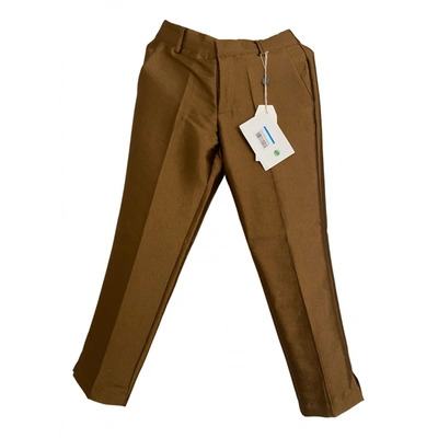 Pre-owned Dixie Straight Pants In Brown