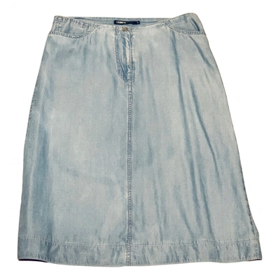 Pre-owned Cerruti 1881 Mid-length Skirt In Blue