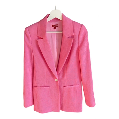 Pre-owned Staud Blazer In Pink