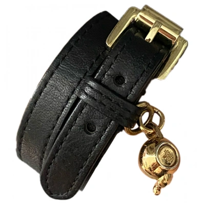 Pre-owned Mulberry Leather Bracelet In Black