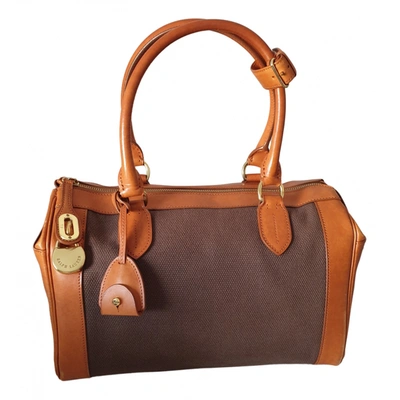 Pre-owned Ralph Lauren Cloth Handbag In Brown