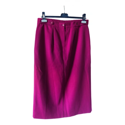 Pre-owned Les Copains Wool Skirt In Purple