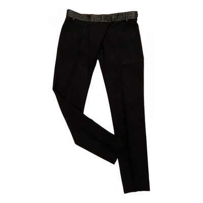 Pre-owned Damir Doma Wool Trousers In Black