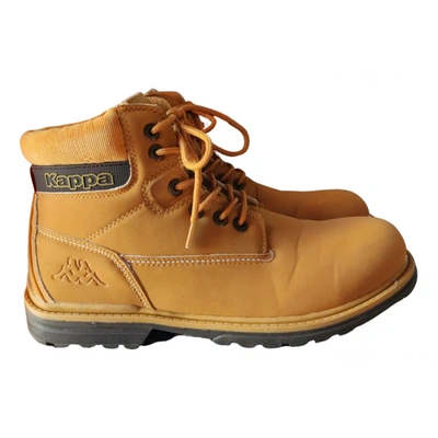 Pre-owned Kappa Leather Boots In Camel