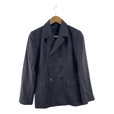 Pre-owned Yohji Yamamoto Wool Jacket In Grey