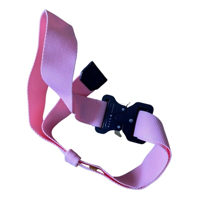 Pre-owned Alyx Belt In Pink