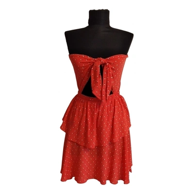 Pre-owned Bec & Bridge Mini Dress In Red