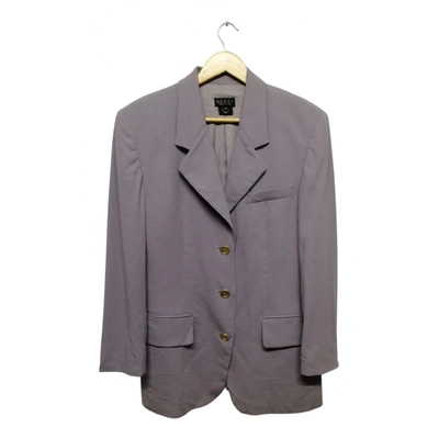 Pre-owned Gucci Wool Jacket In Grey