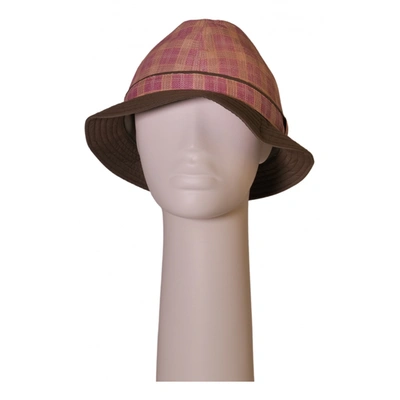 Pre-owned Borsalino Hat In Pink