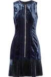 3.1 PHILLIP LIM / フィリップ リム Velvet and metallic chiffon mini dress