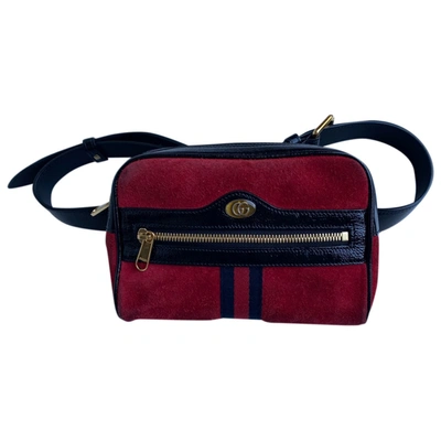 Pre-owned Gucci Ophidia Zip Handbag In Red