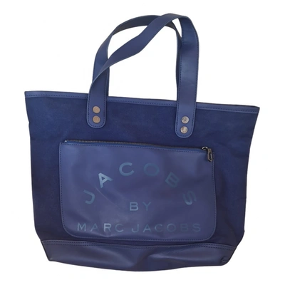 Pre-owned Marc Jacobs Cloth Handbag In Blue