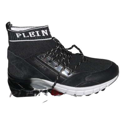 Pre-owned Plein Sport High Trainers In Black