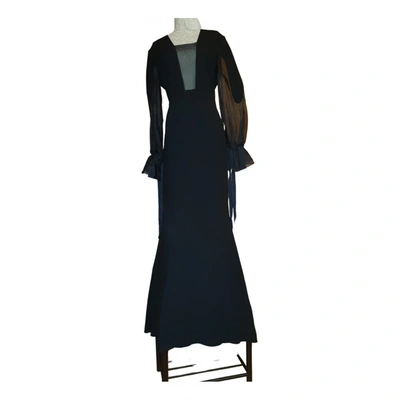 Pre-owned Ports 1961 Maxi Dress In Black