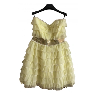 Pre-owned Manoush Mini Dress In Yellow
