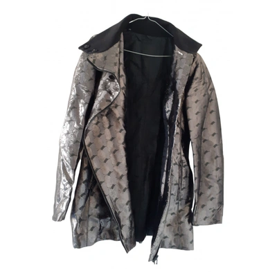 Pre-owned Costume National Jacket In Metallic