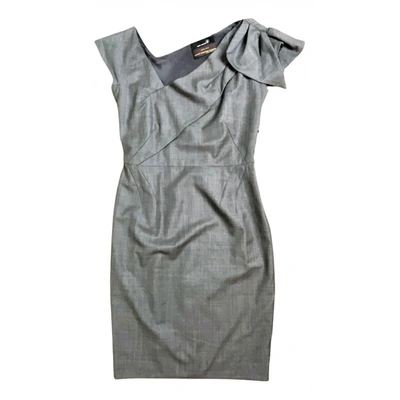 Pre-owned Isabel Marant Wool Mini Dress In Grey