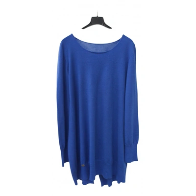 Pre-owned Manila Grace Wool Jumper In Blue