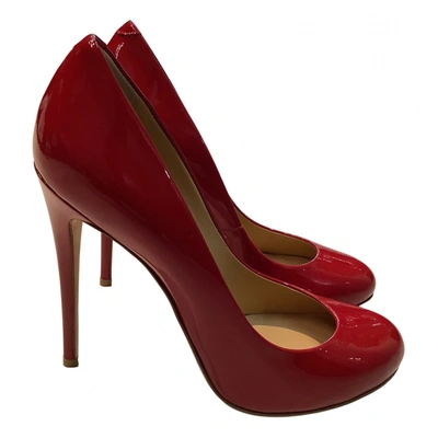 Pre-owned Giuseppe Zanotti Patent Leather Heels In Red