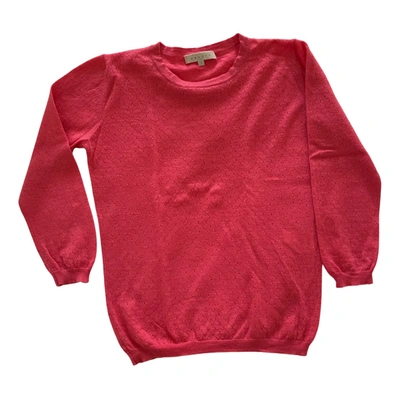 Pre-owned Sandro Cashmere Jumper In Pink