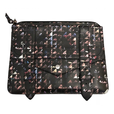 Pre-owned Proenza Schouler Leather Clutch Bag In Multicolour