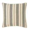 Oka Stringa Stripe Linen Cushion Cover, Large - Grey