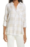 Rails Hunter Plaid Button-up Shirt In Almond White
