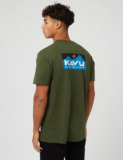 Kavu Klear Above Etch Art T-shirt In Green