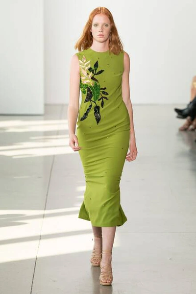 Bibhu Mohapatra Moss Crepe Midi Dress