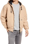 Carhartt Og Active Water Resistant Hooded Jacket In Dusty Brown