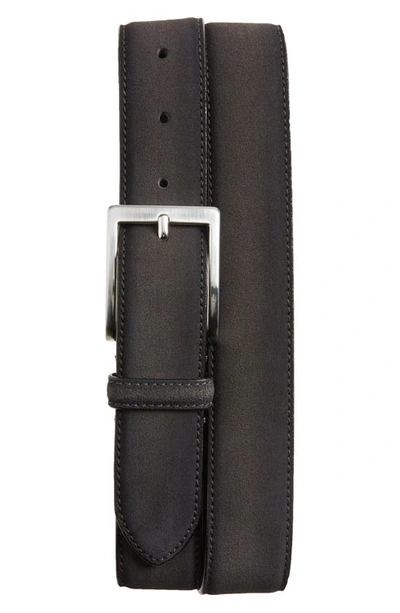 To Boot New York Aero Suede Belt In Aero Grey