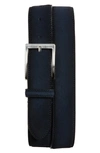 To Boot New York Aero Suede Belt In Aero Navy