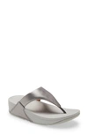 Fitflop Lulu Flip Flop In Pewter