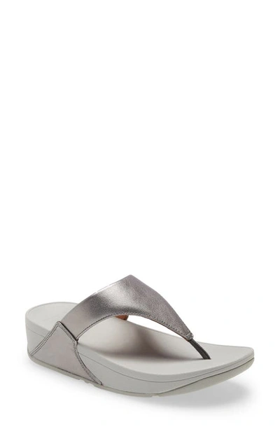 Fitflop Lulu Flip Flop In Pewter