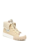 Circus By Sam Edelman Sophi Faux Fur Sneaker In Sesame Multi