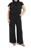 1.state Flutter Sleeve Jumpsuit In Rich Black
