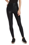 Lyssé Matilda Foil Leggings In Black Foil Tracks