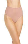 Skims Fits Everybody High Waist Thong In Rose Clay