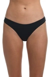 La Blanca Island Goddess Scoop Bikini Bottoms In Black