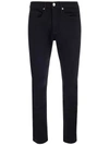 Frame Lhomme Slim Mid-rise Jeans In Black